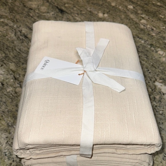 NWT Quince Cotton Slub Natural Curtains Set Of 2 Panels 48"x 96" Retail $110 Q22 - Picture 8 of 10